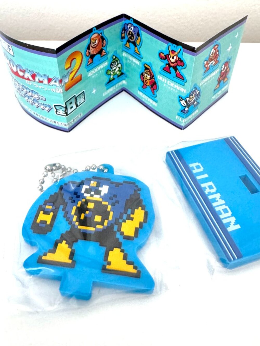 Capcom Mega Man Rubber Airman Strap 2-Inch Keychain - Picture 3 of 5